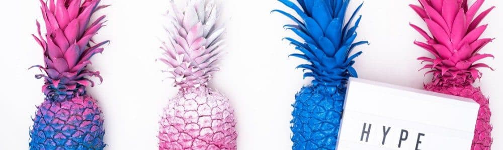 painted pineapples
